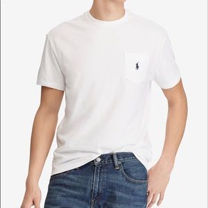Ralph Lauren Polo White Front Pocket Tee